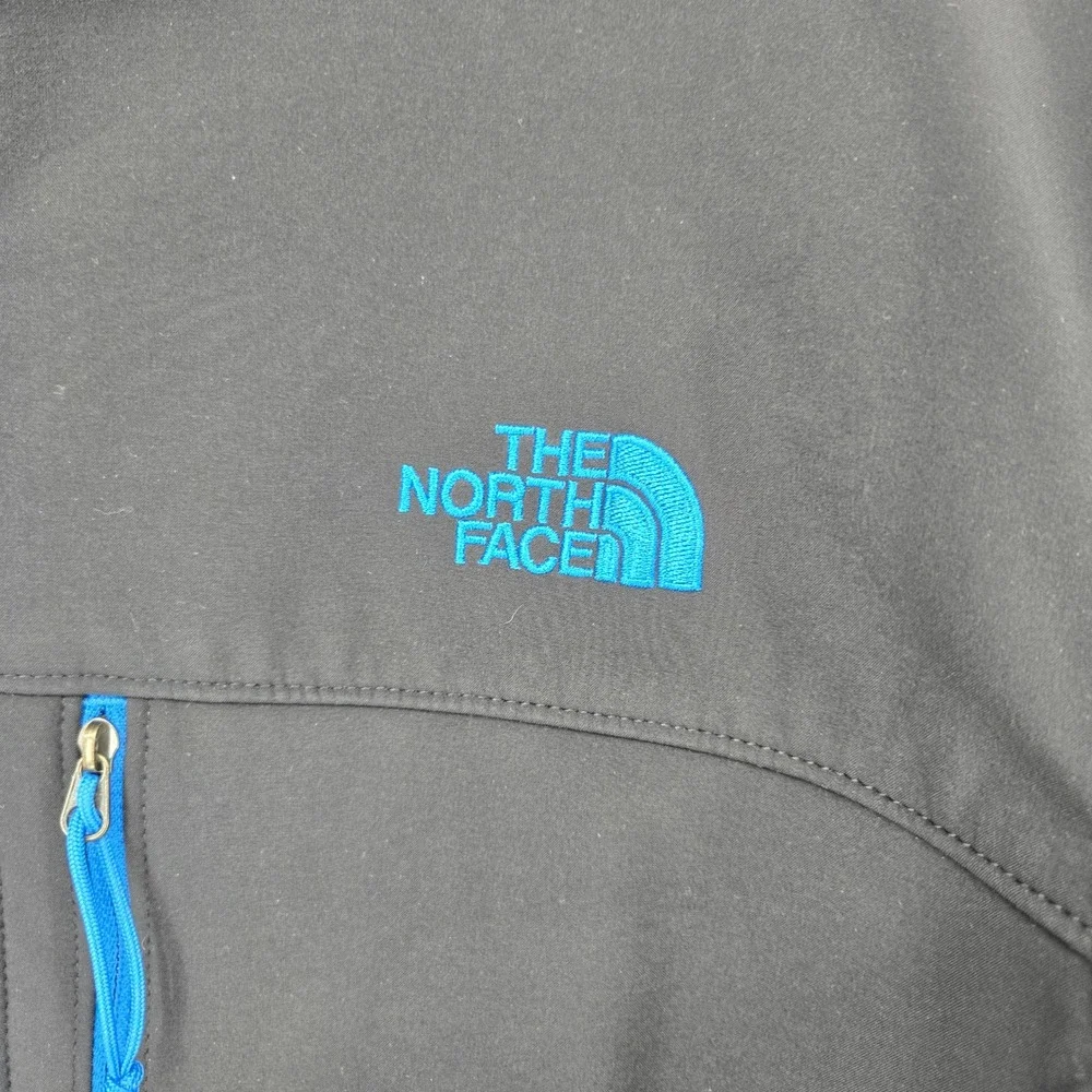 The North Face Apex‎ Bionic Softshell Jacket Black Blue Mens Medium Gorpcore Y2K